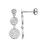 Boucles d'oreilles pendante 3 ronds spirales