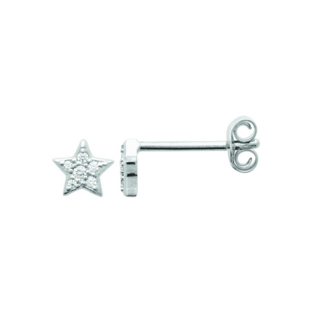 ORAZIO - Lot De 3 Paires De Boucles D'oreilles Femme En Argent 925 Avec CZ - Formes étoile, Cœur, Etc. - Piercing Helix, Lobe - Hypoallergénique