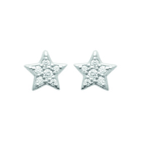 Boucles d'oreilles étoile CZ