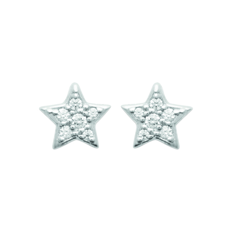 Boucles d'oreilles étoile CZ