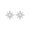 Boucles d'oreilles étoile filante CZ