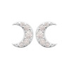 Boucles d'oreilles lune CZ