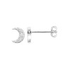 Boucles d'oreilles lune CZ