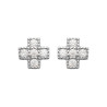 Boucles d'oreilles croix 5 CZ