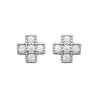 Boucles d'oreilles croix 5 CZ