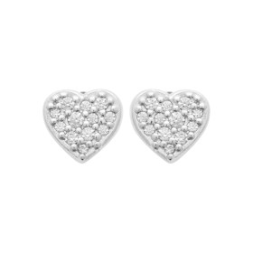 Boucles d'oreilles cœur CZ