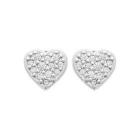 Boucles d'oreilles cœur CZ