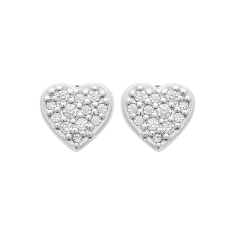 Boucles d'oreilles cœur CZ