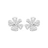 Boucles d'oreilles fleurs CZ