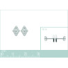 Boucles d'oreilles losange