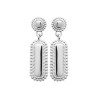 Boucles d'oreilles pendante avec plaque