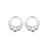 Boucles d'oreilles rondes avec petite boules
