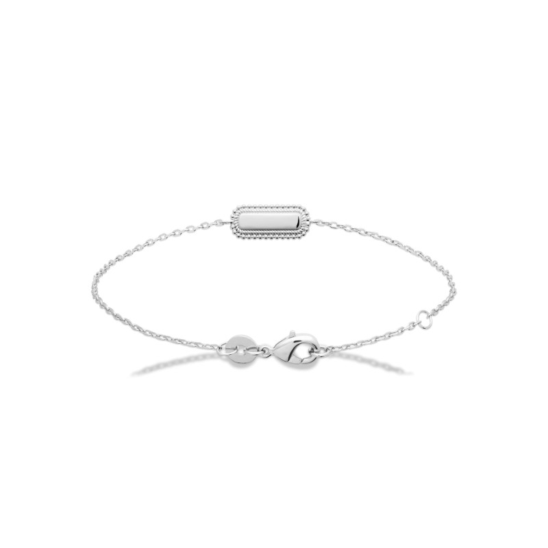 Bracelet plateau avec coté fantaisie