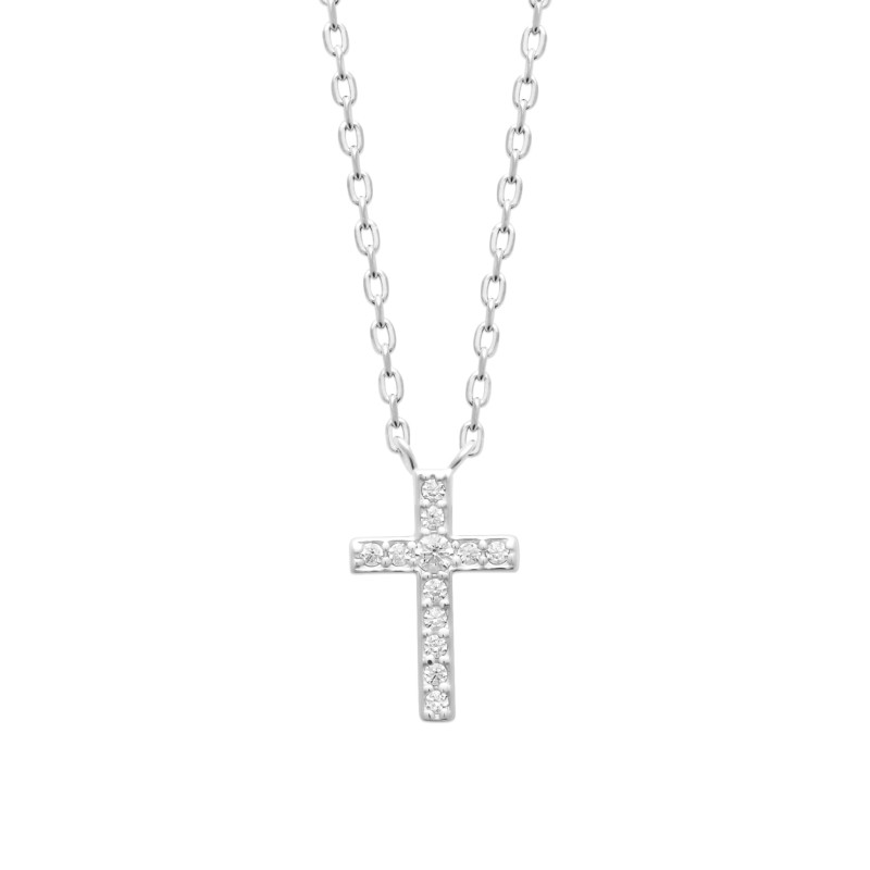 Collier pendentif croix chrétienne