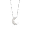 Collier pendentif lune CZ