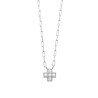 Collier pendentif croix 5 CZ