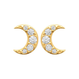 Boucles d'oreilles lune