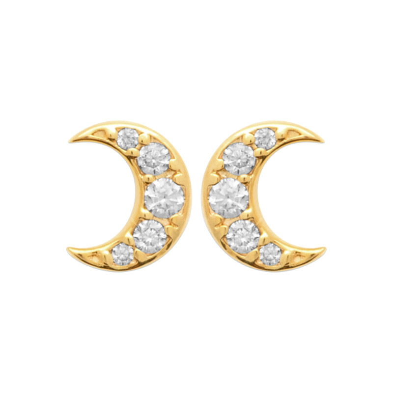 Boucles d'oreilles lune