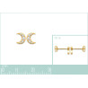 Boucles d'oreilles lune