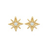 Boucles d'oreilles étoile filante doré