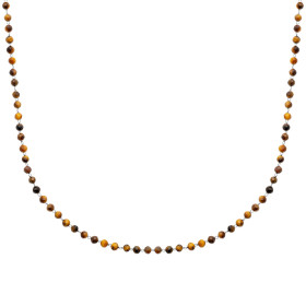 Collier perle œil de tigre