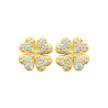 Boucles d'oreilles trèfles à 4 feuilles