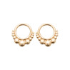 Boucles d'oreilles rond avec plein de boule