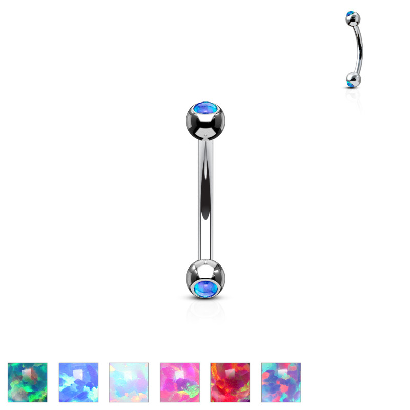 Piercing arcade bille opale 3mm