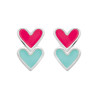 Boucles d'oreilles deux petits cœurs