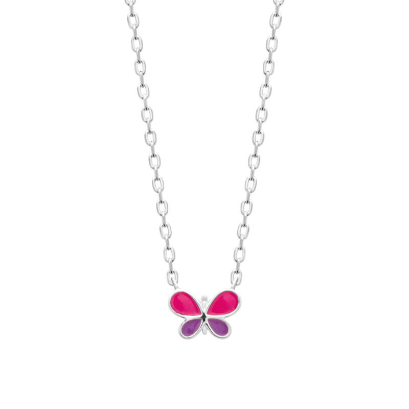 Collier en argent papillon
