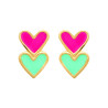 Boucles d'oreilles petit cœur plaqué or