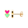 Boucles d'oreilles petit cœur plaqué or