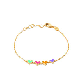 Bracelet petit cœur plaqué or