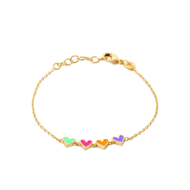 Bracelet petit cœur plaqué or