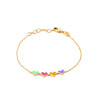 Bracelet petit cœur plaqué or