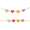 Collier petit cœur plaqué or