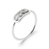 Bague en argent avec CZ dans anneau
