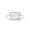 Bague en argent avec CZ dans anneau