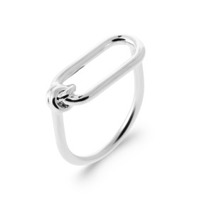 Bague en argent droite avec...