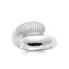 Bague en argent grosse goute CZ
