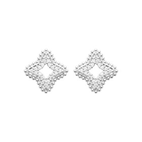 Boucles d'oreilles en argent étoile CZ et billes