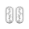 Boucles d'oreilles en argent avec CZ dans anneau
