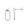 Boucles d'oreilles en argent nœud