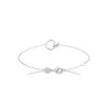 Bracelet en argent rond et nœud
