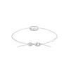 Bracelet en argent CZ dans anneau