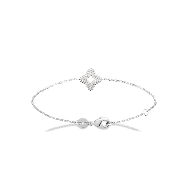 Bracelet en argent étoile CZ