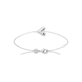 Bracelet en argent cœur CZ