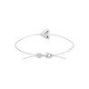Bracelet en argent cœur CZ