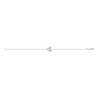 Bracelet en argent cœur CZ
