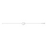 Bracelet en argent double cercle CZ